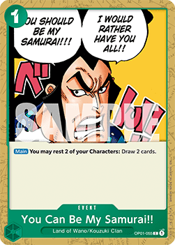 (OP01-055) One Piece TCG PRB02: The Best Vol.2 Single: You Can Be My Samurai!! (OP01-055) (V.1)  Common