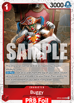 (OP03-008) One Piece TCG PRB02: The Best Vol.2 Single: Buggy (OP03-008) (V.2)  Uncommon