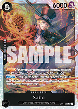 (OP04-083) One Piece TCG PRB02: The Best Vol.2 Single: Sabo (OP04-083)  Super Rare