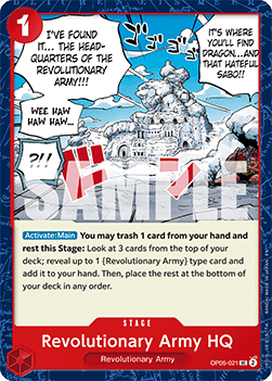 (OP05-021) One Piece TCG PRB02: The Best Vol.2 Single: Revolutionary Army HQ (OP05-021) (V.1)  Uncommon