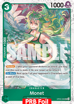 (OP05-036) One Piece TCG PRB02: The Best Vol.2 Single: Monet (OP05-036) (V.2)  Uncommon
