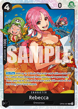 (OP05-091) One Piece TCG PRB02: The Best Vol.2 Single: Rebecca (OP05-091) (V.1)  Super Rare