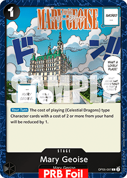 (OP05-097) One Piece TCG PRB02: The Best Vol.2 Single: Mary Geoise (OP05-097) (V.2)  Common
