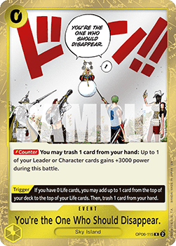(OP06-115) One Piece TCG PRB02: The Best Vol.2 Single: You're the One Who Should Disappear. (OP06-115) (V.1)  Rare