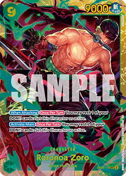 (OP06-118) One Piece TCG PRB02: The Best Vol.2 Single: Roronoa Zoro (OP06-118)  Secret Rare