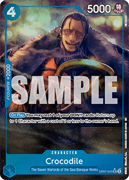 (OP07-040) One Piece TCG PRB02: The Best Vol.2 Single: Crocodile (OP07-040) (V.3)  Alternate Art