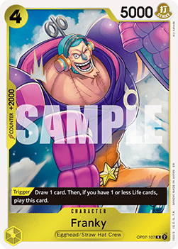 (OP07-107) One Piece TCG PRB02: The Best Vol.2 Single: Franky (OP07-107)  Rare