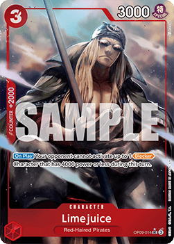 (OP09-014) One Piece TCG PRB02: The Best Vol.2 Single: Limejuice (OP09-014) (V.3)  Alternate Art