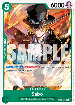 (OP09-027) One Piece TCG PRB02: The Best Vol.2 Single: Sabo (OP09-027) (V.1)  Uncommon