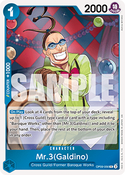 (OP09-056) One Piece TCG PRB02: The Best Vol.2 Single: Mr.3(Galdino) (OP09-056) (V.1)  Rare