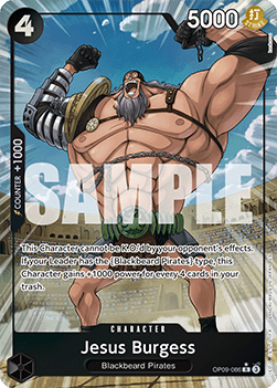 (OP09-086) One Piece TCG PRB02: The Best Vol.2 Single: Jesus Burgess (OP09-086) (V.2)  Alternate Art