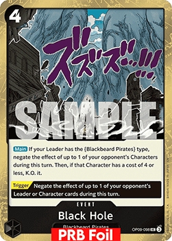 (OP09-098) One Piece TCG PRB02: The Best Vol.2 Single: Black Hole (OP09-098) (V.2)  Uncommon