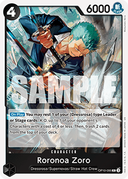 (OP10-095) One Piece TCG PRB02: The Best Vol.2 Single: Roronoa Zoro (OP10-095) (V.1)  Rare