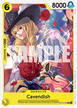 (OP10-105) One Piece TCG PRB02: The Best Vol.2 Single: Cavendish (OP10-105) (V.1)  Common