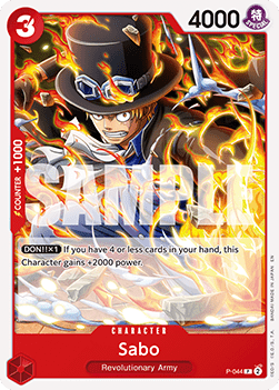 (P-044) One Piece TCG PRB02: The Best Vol.2 Single: Sabo (P-044) (V.1)  Promo
