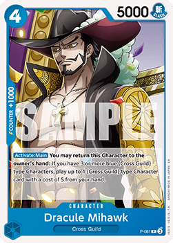 (P-081) One Piece TCG PRB02: The Best Vol.2 Single: Dracule Mihawk (P-081) (V.1)  Promo