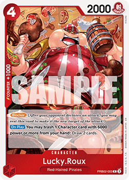 (003) One Piece TCG PRB02: The Best Vol.2 Single: Lucky.Roux (PRB02-003) (V.1)  Rare