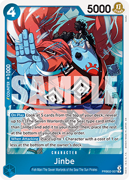 (007) One Piece TCG PRB02: The Best Vol.2 Single: Jinbe (PRB02-007) (V.1)  Rare