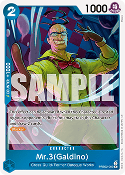 (009) One Piece TCG PRB02: The Best Vol.2 Single: Mr.3(Galdino) (PRB02-009) (V.1)  Rare