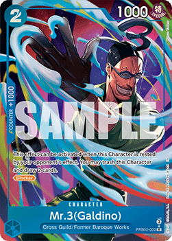 (009) One Piece TCG PRB02: The Best Vol.2 Single: Mr.3(Galdino) (PRB02-009) (V.2)  Alternate Art