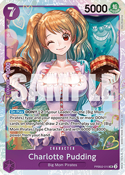 (010) One Piece TCG PRB02: The Best Vol.2 Single: Charlotte Pudding (PRB02-010) (V.1)  Super Rare