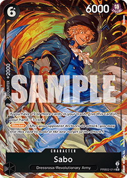 (014) One Piece TCG PRB02: The Best Vol.2 Single: Sabo (PRB02-014) (V.2)  Alternate Art