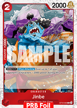 (ST10-005) One Piece TCG PRB02: The Best Vol.2 Single: Jinbe (ST10-005) (V.2)  Common