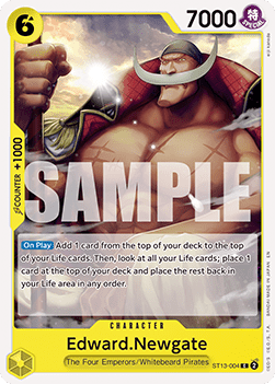 (ST13-004) One Piece TCG PRB02: The Best Vol.2 Single: Edward.Newgate (ST13-004) (V.1)  Common