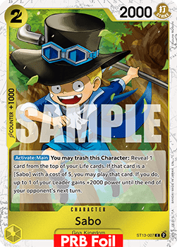 (ST13-007) One Piece TCG PRB02: The Best Vol.2 Single: Sabo (ST13-007) (V.2)  Common