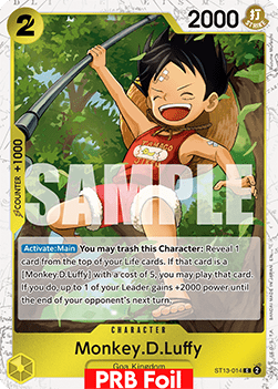 (ST13-014) One Piece TCG PRB02: The Best Vol.2 Single: Monkey.D.Luffy (ST13-014) (V.2)  Common