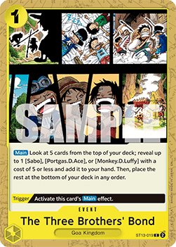 (ST13-019) One Piece TCG PRB02: The Best Vol.2 Single: The Three Brothers' Bond (ST13-019) (V.1)  Common