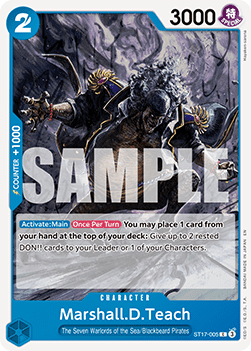 (ST17-005) One Piece TCG PRB02: The Best Vol.2 Single: Marshall.D.Teach (ST17-005) (V.1)  Common