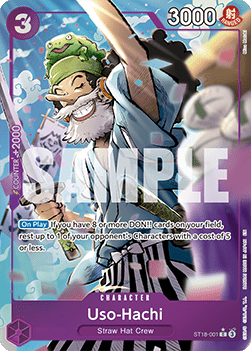 (ST18-001) One Piece TCG PRB02: The Best Vol.2 Single: Uso-Hachi (ST18-001) (V.3)  Alternate Art