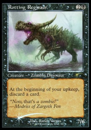 (852) Magic The Gathering Secret Lair Drop Series Single: Rotting Regisaur Holo Rare