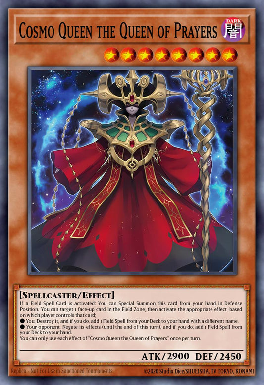 (024) YuGiOh TCG INFO: The Infinite Forbidden Single: Cosmo Queen the Queen of Prayers  Common