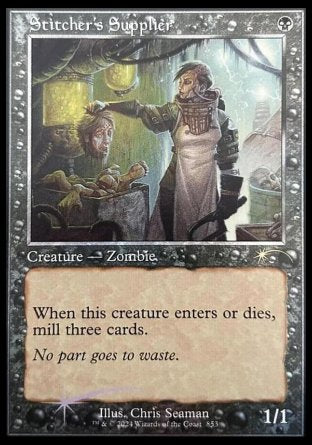 (853) Magic The Gathering Secret Lair Drop Series Single: Stitcher's Supplier  Rare