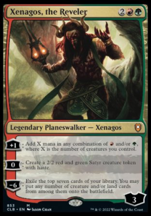 (853) Magic The Gathering Commander Legends: Battle for Baldur's Gate: Extras Single: Xenagos, the Reveler  Mythic