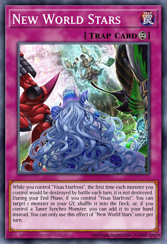 (381) YuGiOh TCG MP24: 25th Anniversary Tin: Dueling Mirrors Single: New World Stars  Common