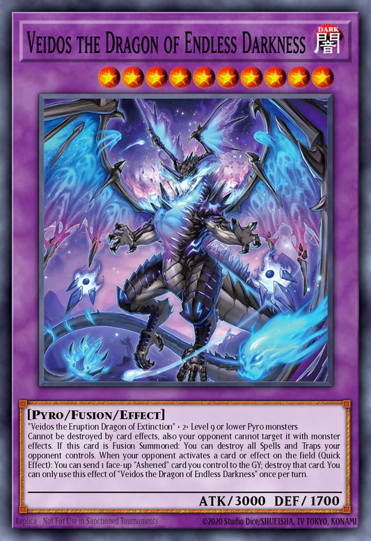 (092) YuGiOh TCG LEDE: Legacy of Destruction Single: Veidos the Dragon of Endless Darkness (V.1 - Ultra Rare)  Ultra Rare