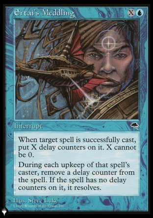 (000) Magic The Gathering The List Single: Ertai's Meddling  Rare