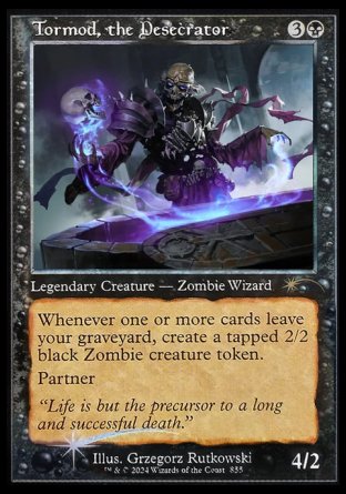 (855) Magic The Gathering Secret Lair Drop Series Single: Tormod, the Desecrator Holo Rare