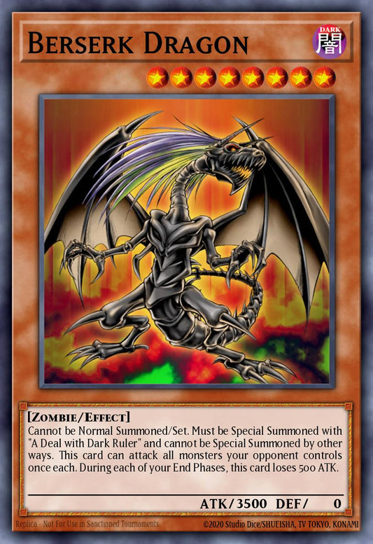 (EN019) YuGiOh TCG DCR: Dark Crisis Single: Berserk Dragon (V.2 - Super Rare)  Super Rare