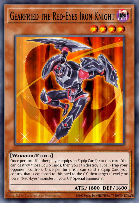 (002) YuGiOh TCG LEDU: Legendary Duelists Single: Gearfried the Red-Eyes Iron Knight  Ultra Rare
