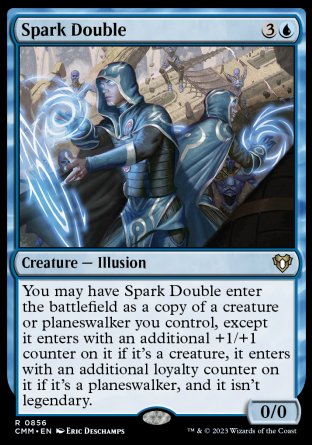 (856) Magic The Gathering Commander Masters: Extras Single: Spark Double  Rare