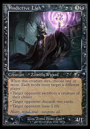 (856) Magic The Gathering Secret Lair Drop Series Single: Vindictive Lich  Rare
