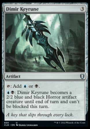 (856) Magic The Gathering Commander Legends: Battle for Baldur's Gate: Extras Single: Dimir Keyrune  Uncommon