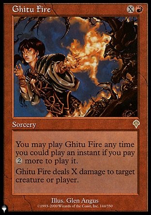 (144) Magic The Gathering The List Single: Ghitu Fire  Rare