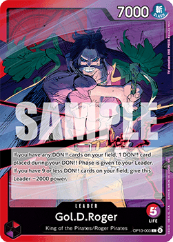 (003) One Piece TCG OP13: Carrying on his Will Single: Gol.D.Roger (OP13-003) (V.1)  Leader