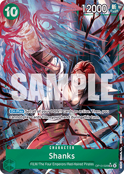 (028) One Piece TCG OP13: Carrying on his Will Single: Shanks (OP13-028) (V.2)  Alternate Art
