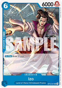 (041) One Piece TCG OP13: Carrying on his Will Single: Izo (OP13-041)  Uncommon